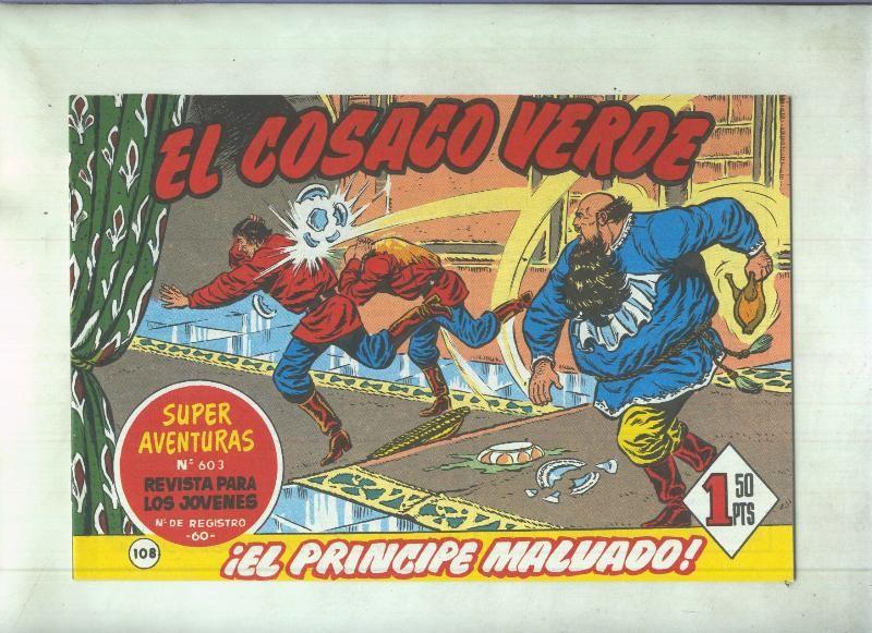 Facsimil de Ediciones B: El Cosaco Verde numero 108: El principe malvado