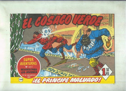 Facsimil de Ediciones B: El Cosaco Verde numero 108: El principe malvado