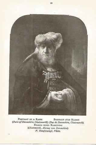 Lamina 364: REMBRAND. Retrato de un rabino