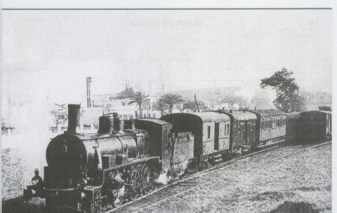 Postal 012689: Locomotora de vapor 130-207, febrero 1965