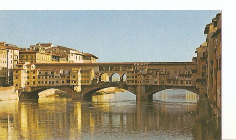 Postal 023887 : Puente Viejo de origen etrusco. Simbolo de la artesanñia florentina
