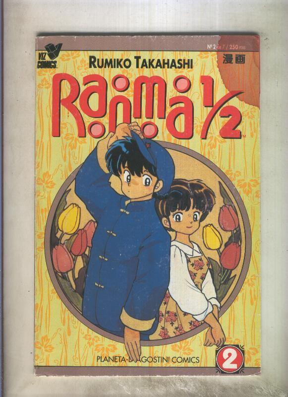 Ranma 1/2 volumen 1 numero 2 (mancha tinta roja parte superior derecha)