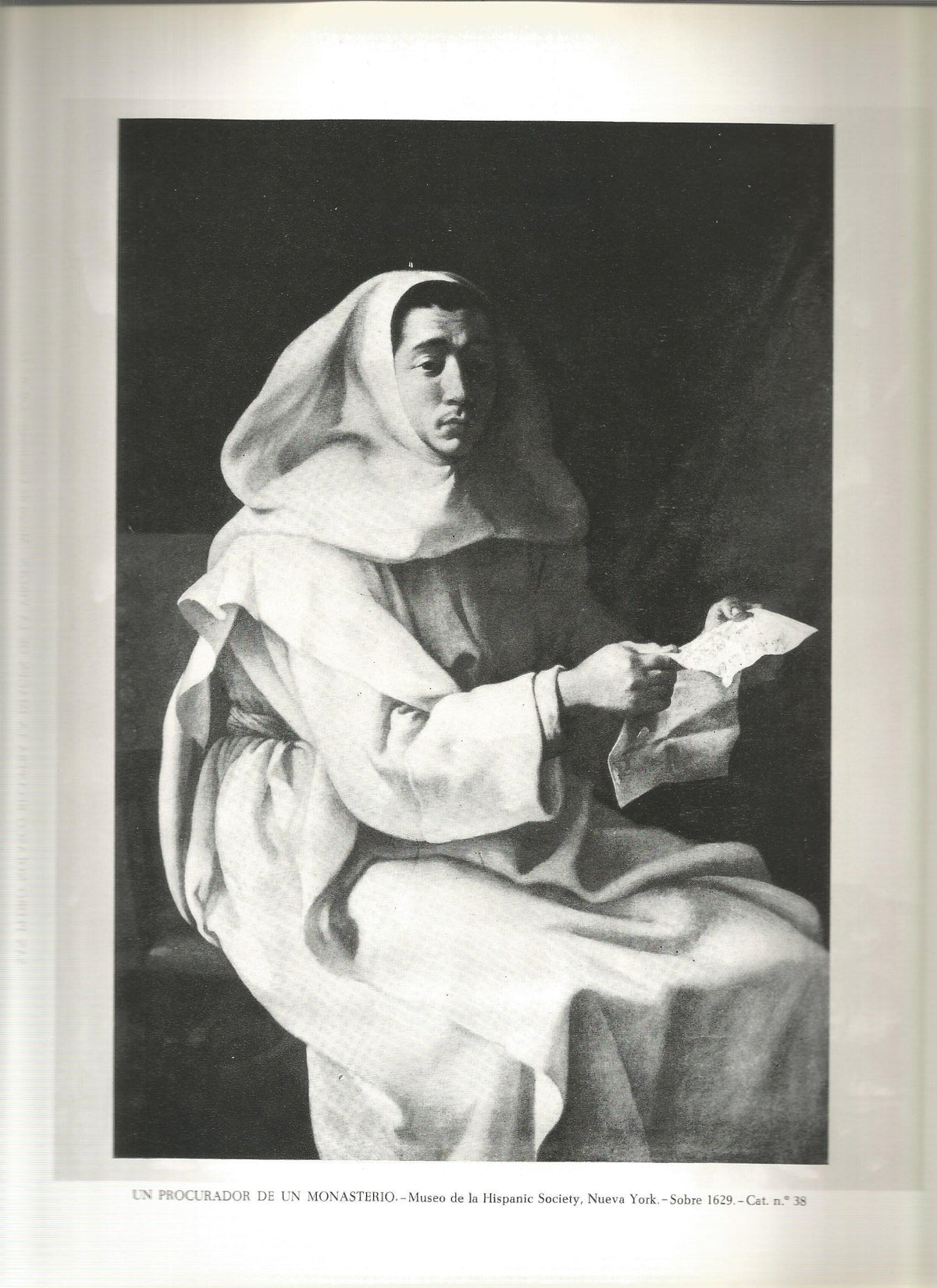 Lamina 016: Zurbaran. Un  procurador de un monasterio