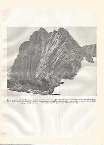 LAMINA GEOGRAFIA 0281: Pico Dachstein en los Alpes de Austria