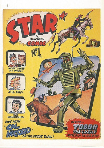 Postal 52703: TOBOR THE GREAT de James Bleach. Coleccion SPACE ACES