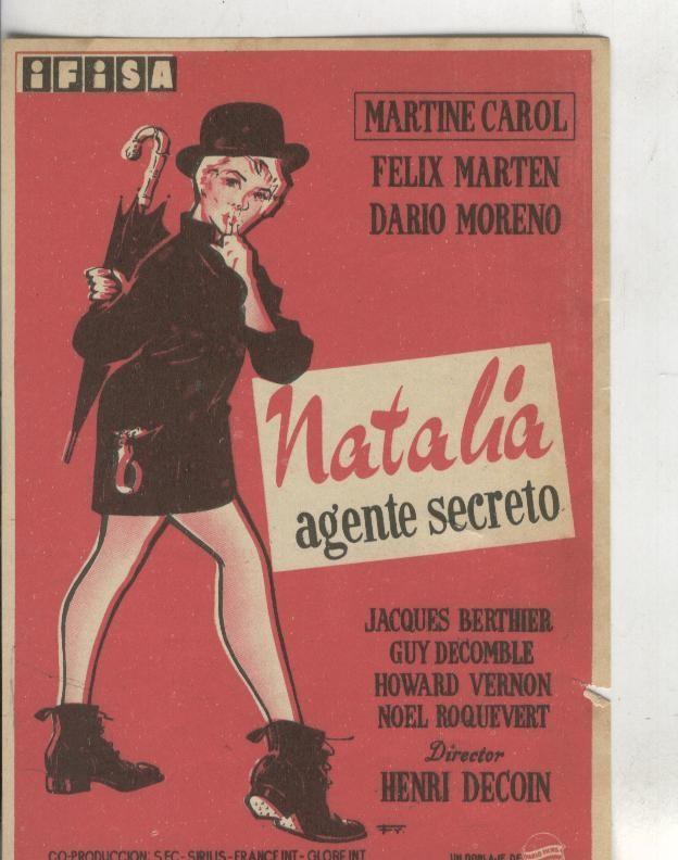 Programas de Cine: Natalia agente secreto