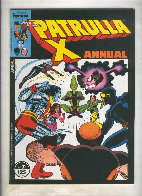 La Patrulla X volumen 1 numero 031: A la caza del tesoro (numerado 1 en trasera)
