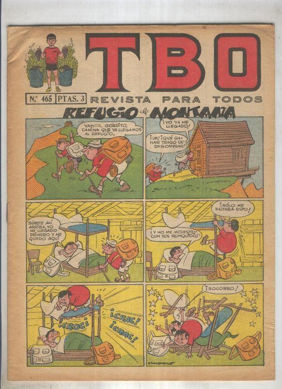 TBO numero 465: Refugio de montaña (Moreno), (numerado 3 en trasera)