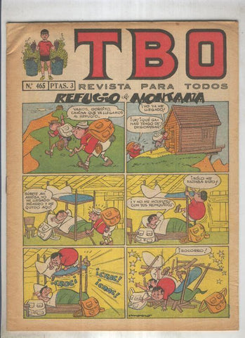TBO numero 465: Refugio de montaña (Moreno), (numerado 3 en trasera)