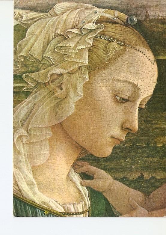 Postal 021053 : La Madonna che adora il Bambino, Filippo Lippi