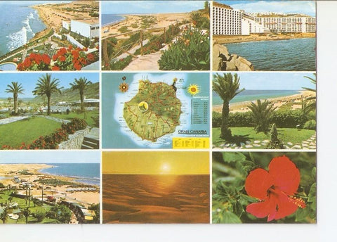 Postal 023966 : Souvenir Playa del Ingles Gran Canaria