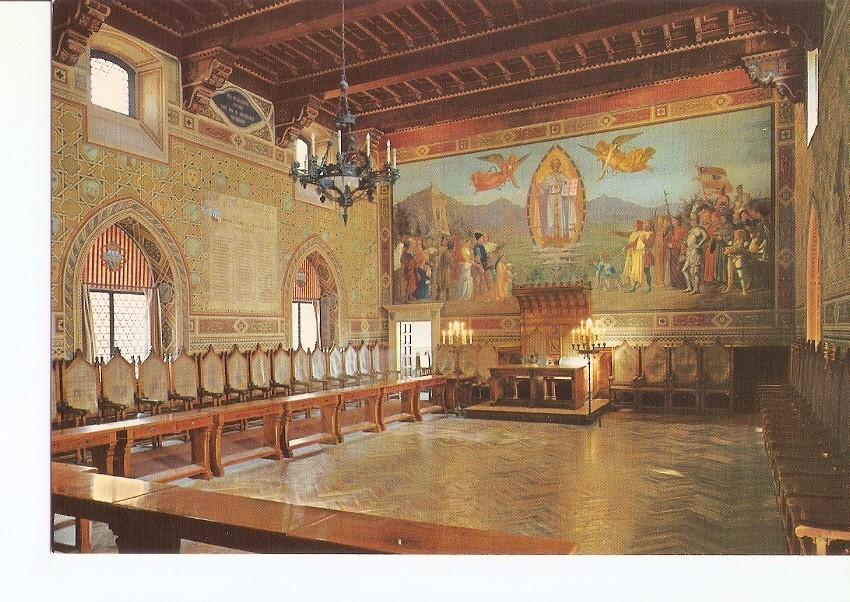 Postal 029683 : Repubblica de San Marino. Sala del Consiglio