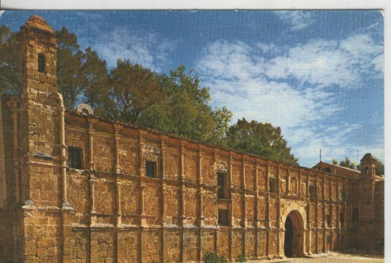 Postal 009442: Fachada del palacio abacial del Monasterio de Piedra, Zaragoza