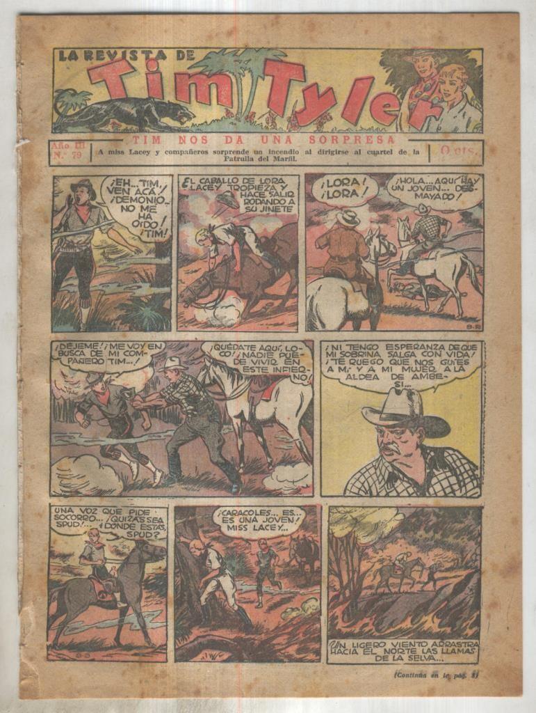 Tim Tyler de Hispano Americana numero 079 (procede de tomo desencuadernado)