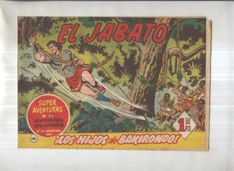 Bruguera: El Jabato numero 161: Los hijos de Bakirondo