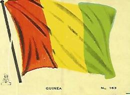 CROMO COLECCION UNIVERSAL 1959: BANDERA GUINEA. Numero 163