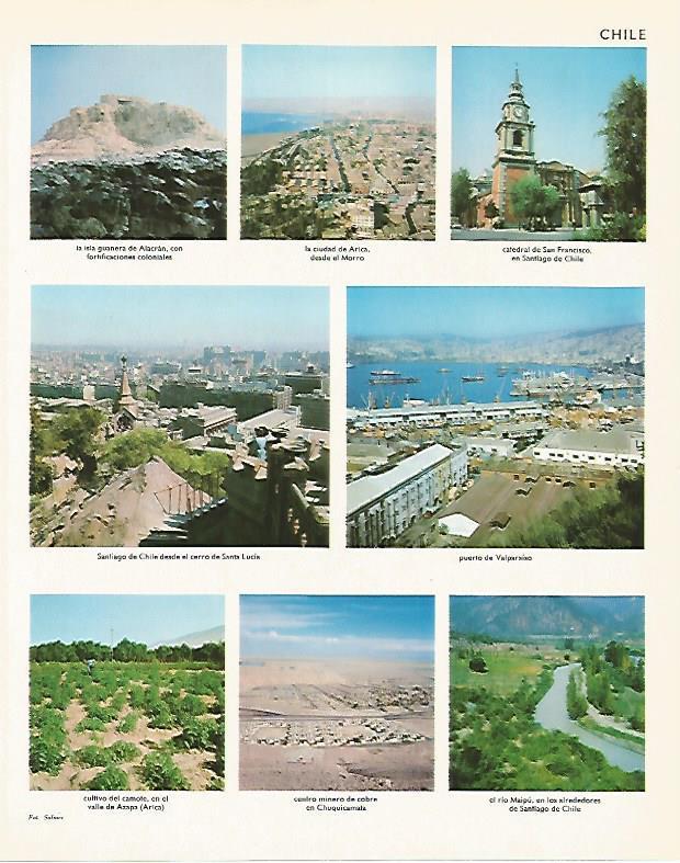 LAMINA LAROUSSE 70198: Lugares de Chile