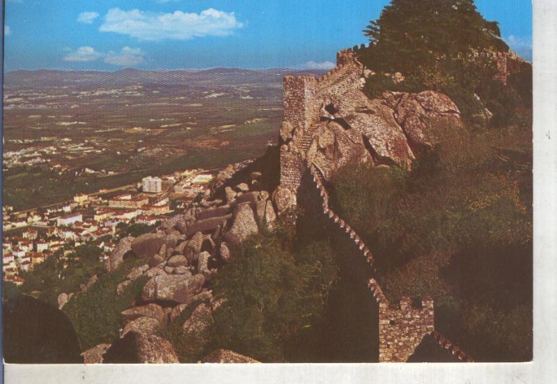 Postal 014148: Castillo dos Mouros y vista de Sintra, Portugal