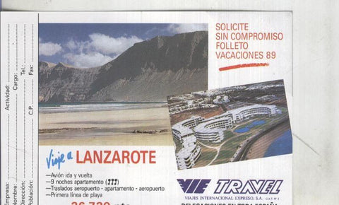 Postal: Hot Mail: Travel, propaganda comercial
