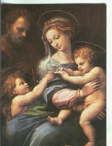 Postal 000771: Escuela Italiana: Rafael: La virgen de la rosa