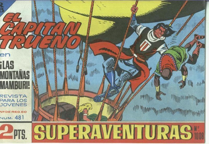 El Capitan trueno facsimil numero 481: Las montañas Mamburi