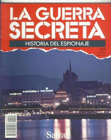 La Guerra Secreta: Historia del Espionaje numero 128, trasera en blanco sin nada adicional