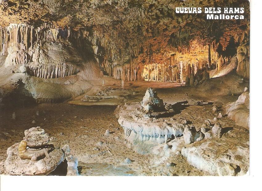 Postal 033187 : Cuevas del Hams Sala Dos de Marzo. Manacor (Porto Cristo) - mallorca