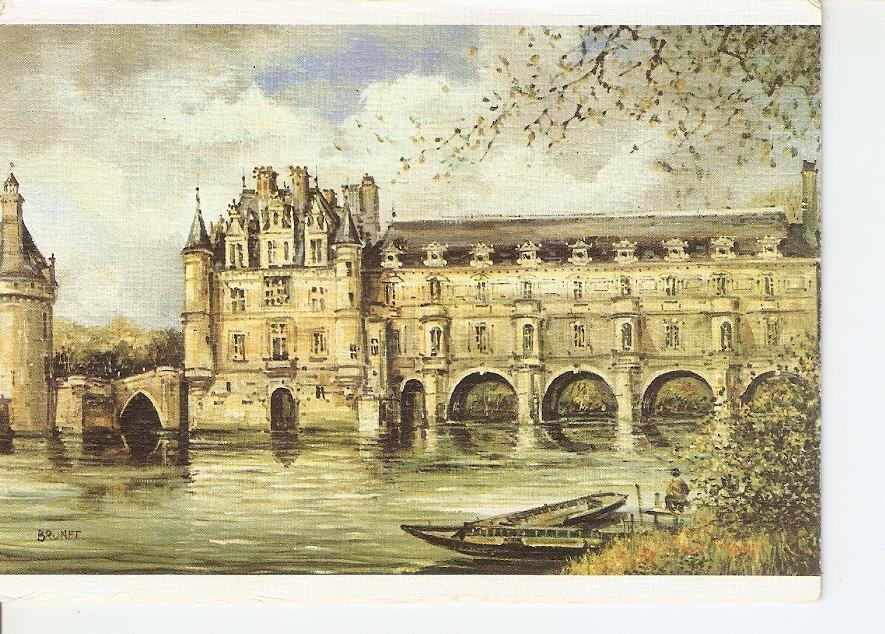 Postal 036025 : ChÂteau de Chenonceau par Brunet