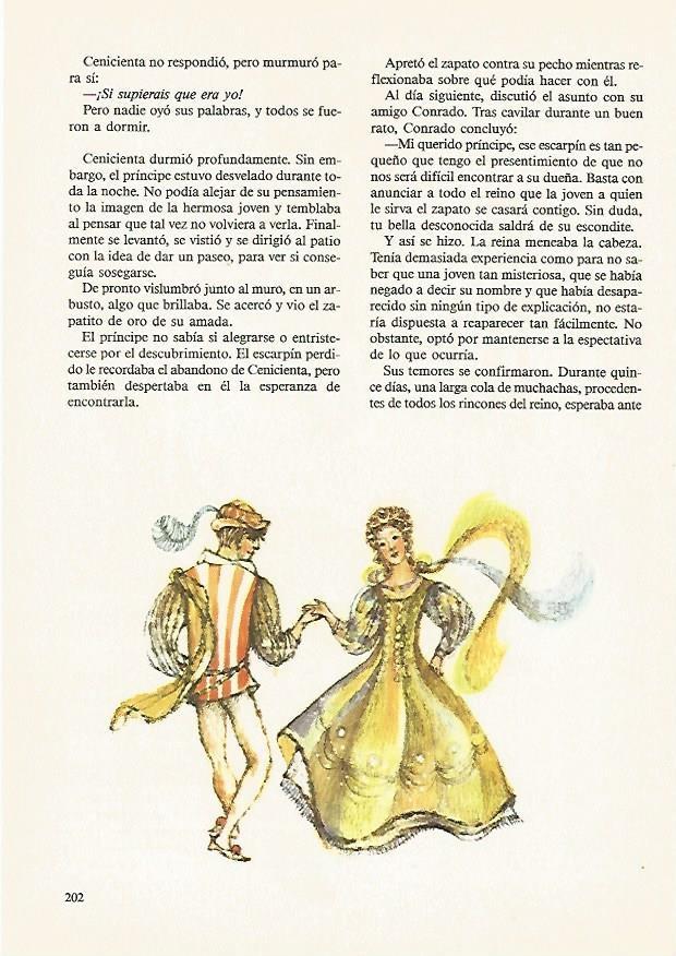 LAMINA 1950:  Ilustracion de M. Tvrdikova y J. Klimentova para Cenicienta