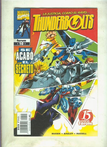 Thunderbolts volumen 1 numero 10 (subrayado parte del credito)