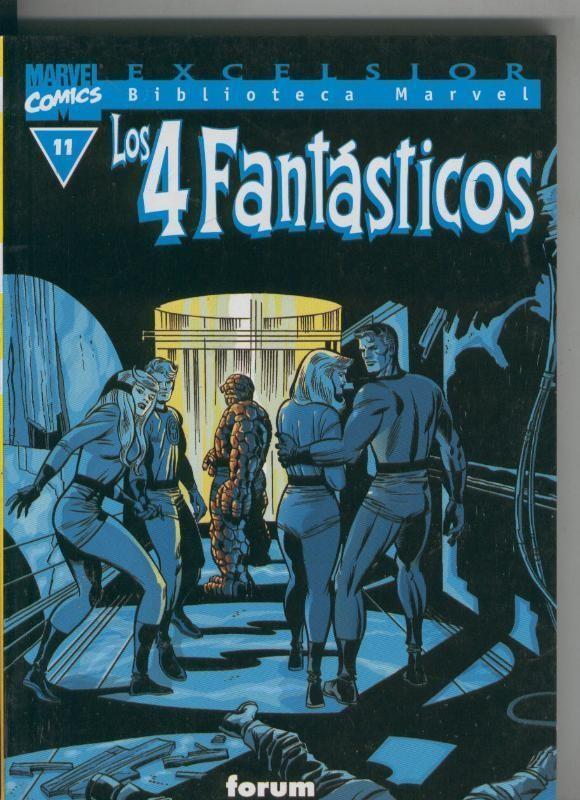 Biblioteca Marvel Excelsior : Los 4 Fantasticos numero 11 (leve subrayado parte credito)