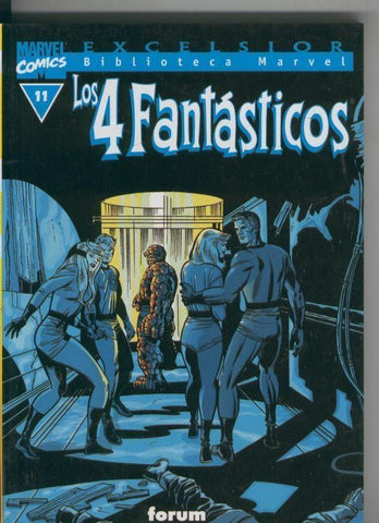 Biblioteca Marvel Excelsior : Los 4 Fantasticos numero 11 (leve subrayado parte credito)