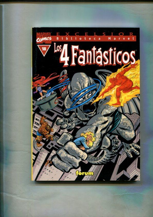 Biblioteca Marvel Excelsior : Los 4 Fantasticos numero 18 (leve subrayado parte credito)