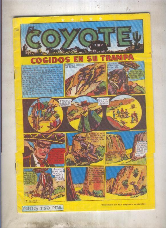 El Coyote facsimil numero 053: Cogido en su trampa (numerado 2 en trasera)