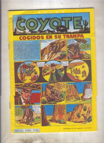 El Coyote facsimil numero 053: Cogido en su trampa (numerado 2 en trasera)