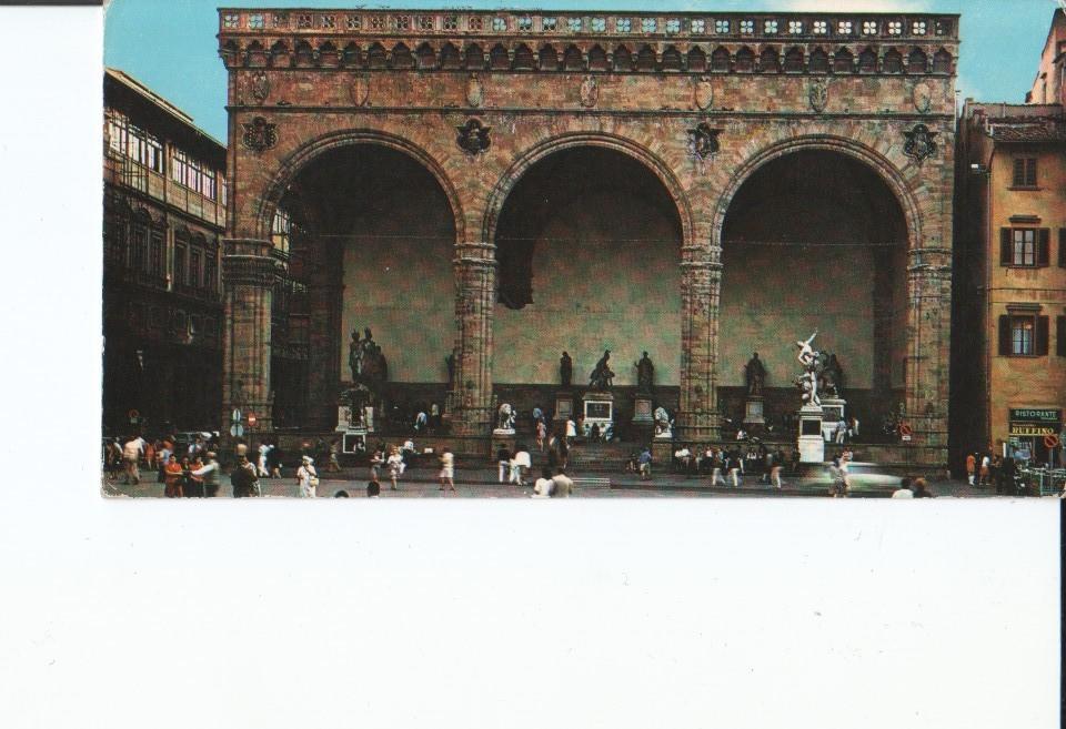 Postal 016901: FIRENZE Italy - Piazza Signoria The Loggia of Orcagna
