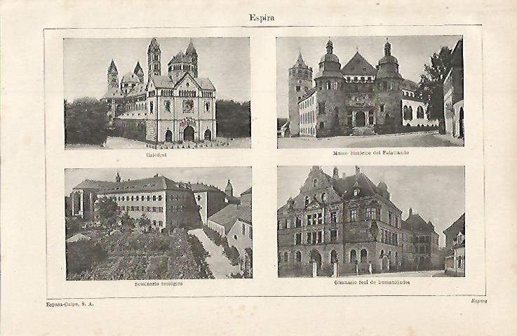 LAMINA ESPASA Alemania 16262: Edificios de Espira Alemania