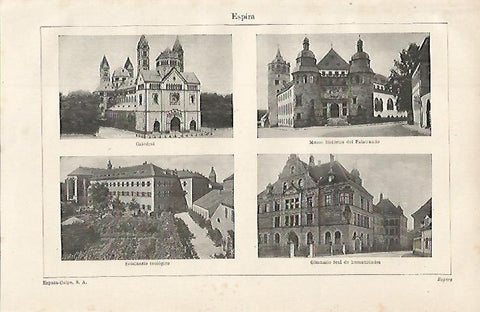 LAMINA ESPASA Alemania 16262: Edificios de Espira Alemania