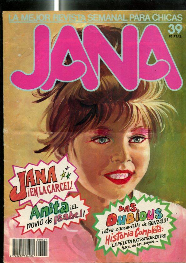 Jana numero 39 (rostro chica cubierta con cejas y labios pintados) (numerado 1 en interior)