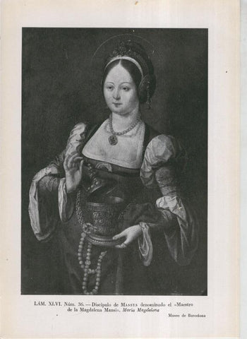 La coleccion Cambo, lamina 46: Discipulo de Massys denominado el Maestro de la Magdalena Mansi