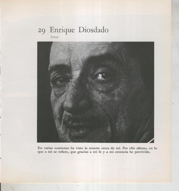 Ficha 029: Enrique Diosdado: Actor