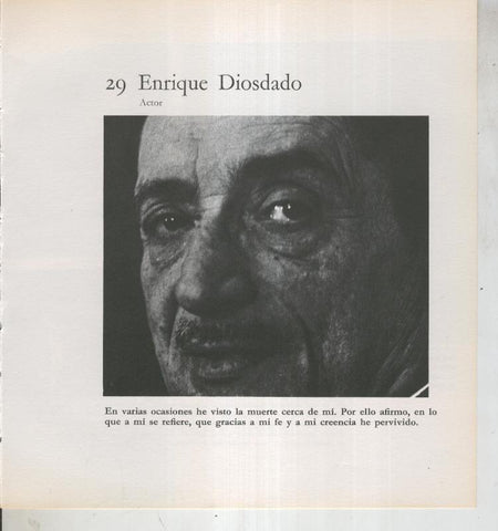 Ficha 029: Enrique Diosdado: Actor