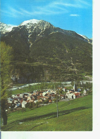 Postal 014364: Vista general de Plan y rio Cinqueta en el pirineo aragones