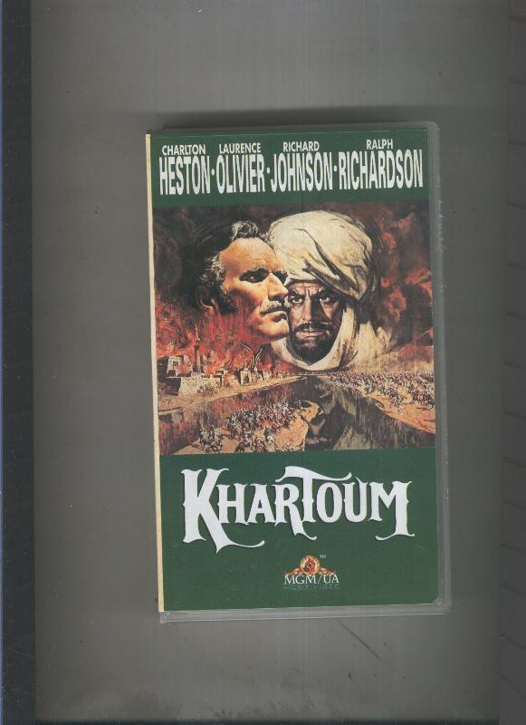 Video VHS: Khartoum con Charlton Heston y Laurence Olivier