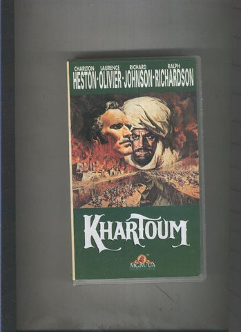 Video VHS: Khartoum con Charlton Heston y Laurence Olivier
