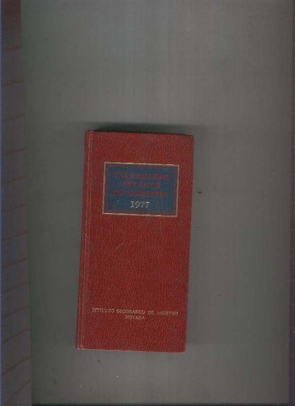 Calendario Atlante de Agostini 1977