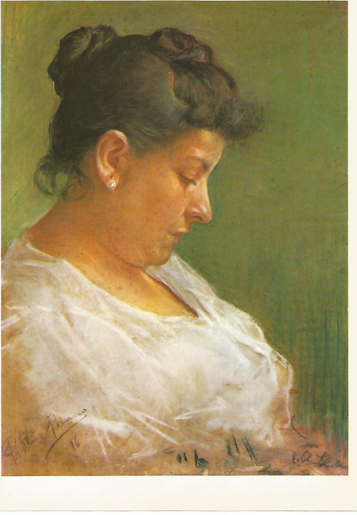 Lamina 028: Picasso. Retrato de la madre del artista