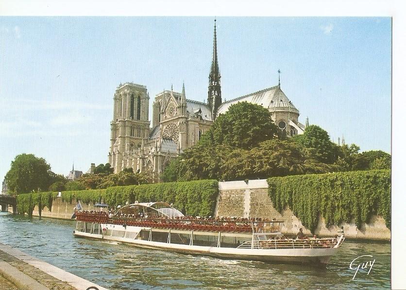 Postal 042511 : La Seine et la cathedrale Notre-Dame