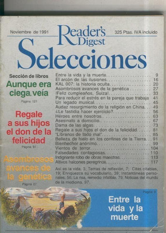 Selecciones del Readers Digest: 1991 Noviembre: Halcones peregrinos