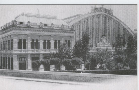 Postal 012293: Fachada principal estacion de Atocha de Madrid en 1912